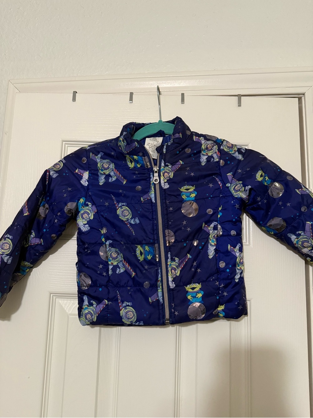 Disney Navy Space & Astronaut Print Puffer Jacket